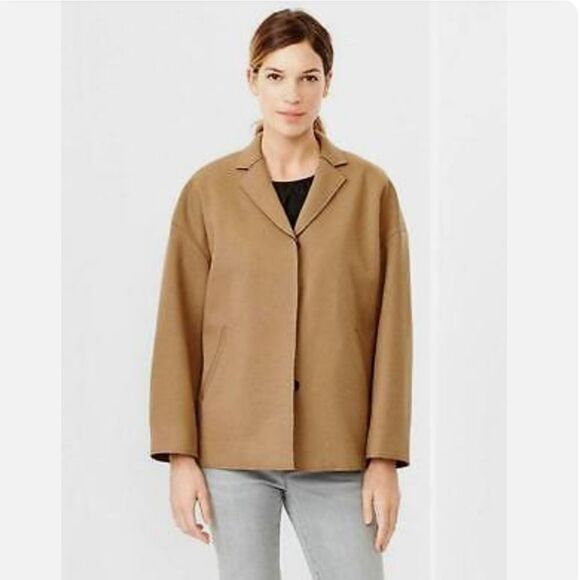 GAP drop shoulder wool blend jacket - Picture 2 of 15